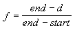 Fog-effect intensity formula