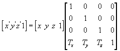 Translation matrix