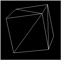 Cube created from triangles