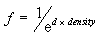 Exponential fog equation