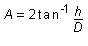 Equation showing relationship between the front clipping plane and the viewing angle