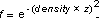 Equation showing exponential increase of fog effect with distance squared