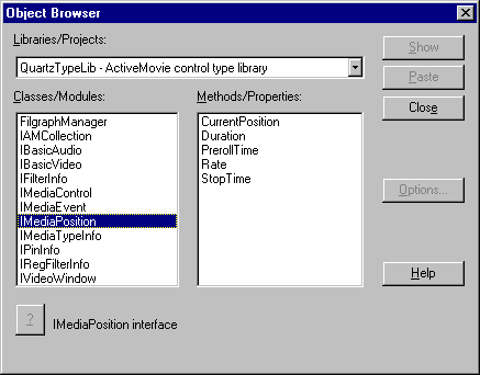 Object Browser dialog box