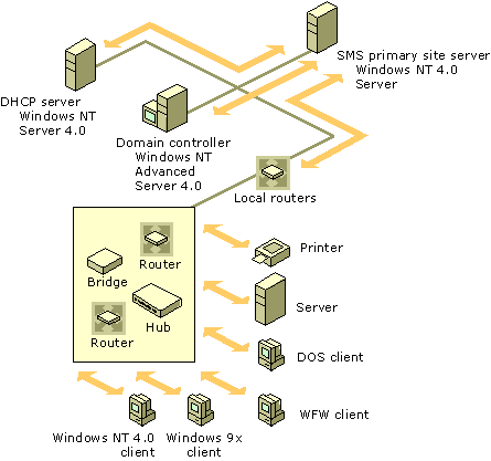 Topology, client, and client operating system discovery