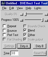 DXETool Upper Application Window