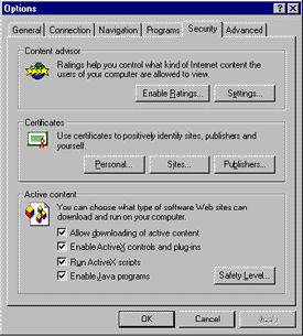 Internet Explorer 3.02 security dialog