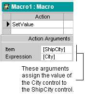 Assign the value of one control to another