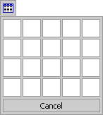 Example of msoControlExpandingGrid constant