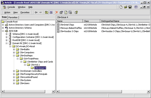 Figure 13 ADSIEdit MMC Snap-in