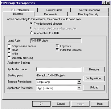 Figure 4: Setting Application Protection