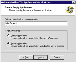 Figure 6: Creating a New Application