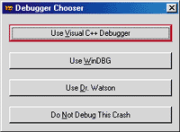 Figure 3 DbgChooser Options