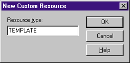 Figure 7 Defining a resource