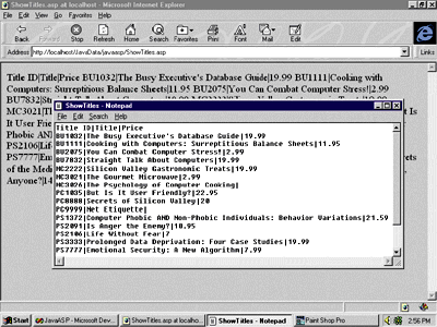 Figure 18: ShowTitles.asp