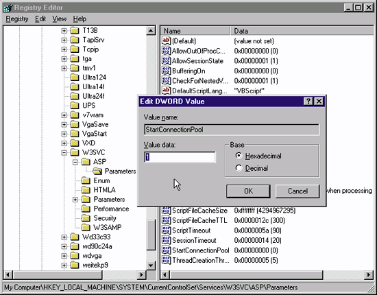 Figure 15: Enabling Connection Pooling