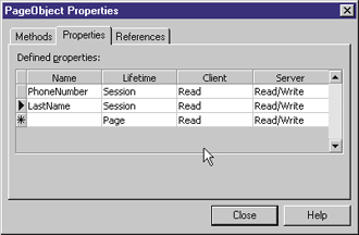 Figure 4: PageObject Properties