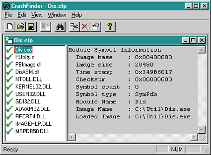 Figure 1 CrashFinder UI