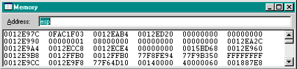 Figure 3 Debugger Memory Window