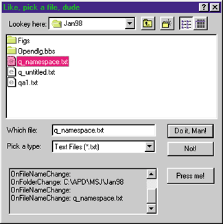 Figure 5 New Open Dialog