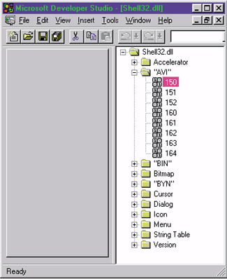 Figure 9 AVI files in Shell32.dll