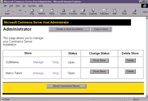 Figure 2: Server Manager’s Main Page