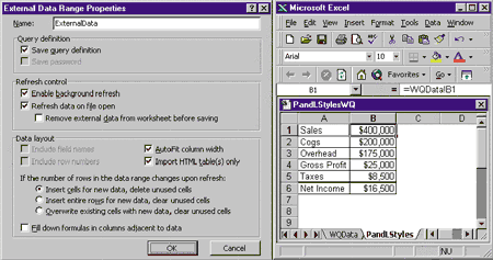 Figure 5: The Data Range Properties dialog