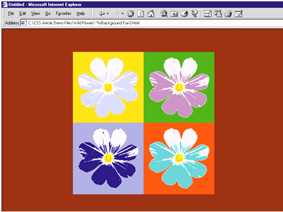 Figure 4: CSS Flowers