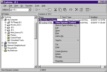 Figure 12: Custom Context Menu