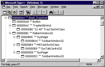 Figure 4: Low-level Taskbar Structure