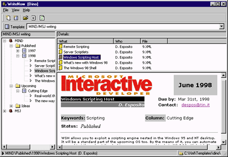 Figure 5: XML Explorer in Action