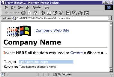 Figure 10: Sample HTML Dialog