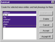 Figure 4: Using Autotrait