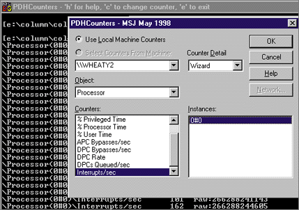 Figure 2 PDHCounters
