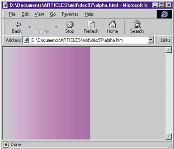 Figure 4: Creating a beautiful gradient