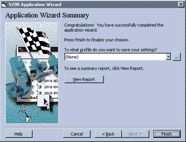 Figure 7: Application Wizard Summary