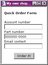 Figure 5: Order Popup