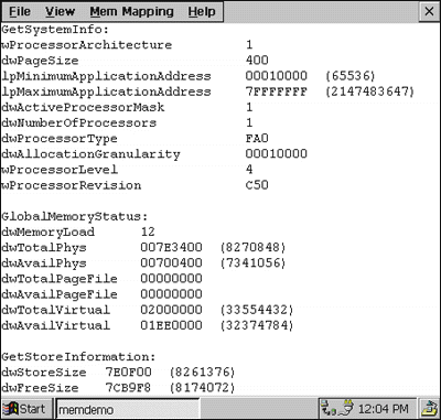 Figure 2 MemDemo