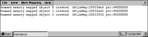 Figure 6 Unnamed Memory-Mapped Objects