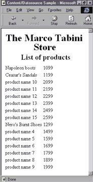 Figure 17: Product Listing