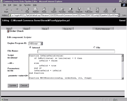 Figure 30: Scriptor Component