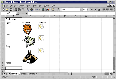 Figure 1: Spreadsheet with Complex Data Types