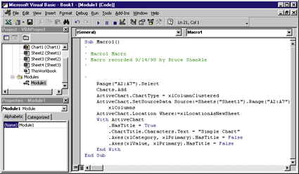 Figure 20: Macro Code