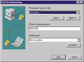 Figure 8: Main Dial-up Dialog