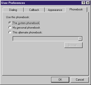 Figure 9: Phonebook selection