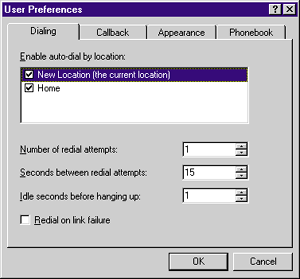 Figure 18: AutoDial Prefs