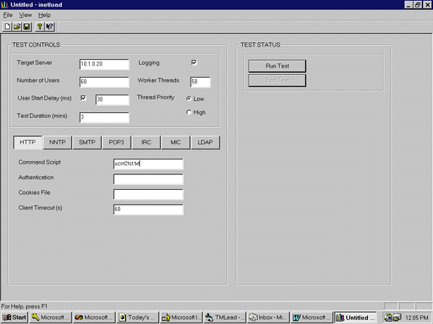 Figure 3: Configuration options