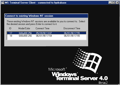 Figure 3 Existing Session Connections