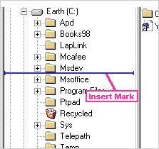 Figure 10 Insertion mark