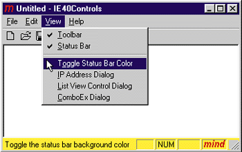 Figure 9: Status Bar Colors and Icons