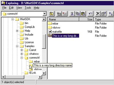 Figure 15: Tree View Tooltip